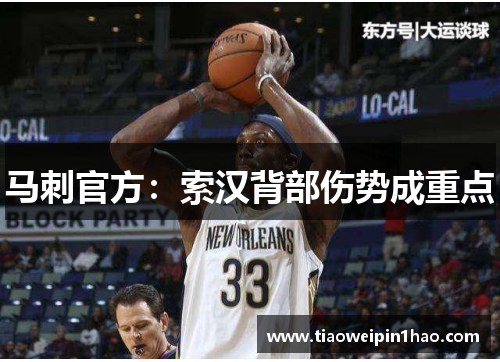 马刺官方：索汉背部伤势成重点